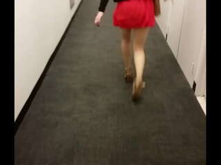 Hot asian in a mini skirt pt 2